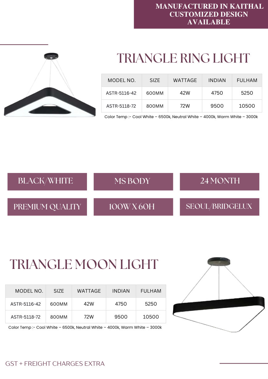 Designer lights catalogue page 6