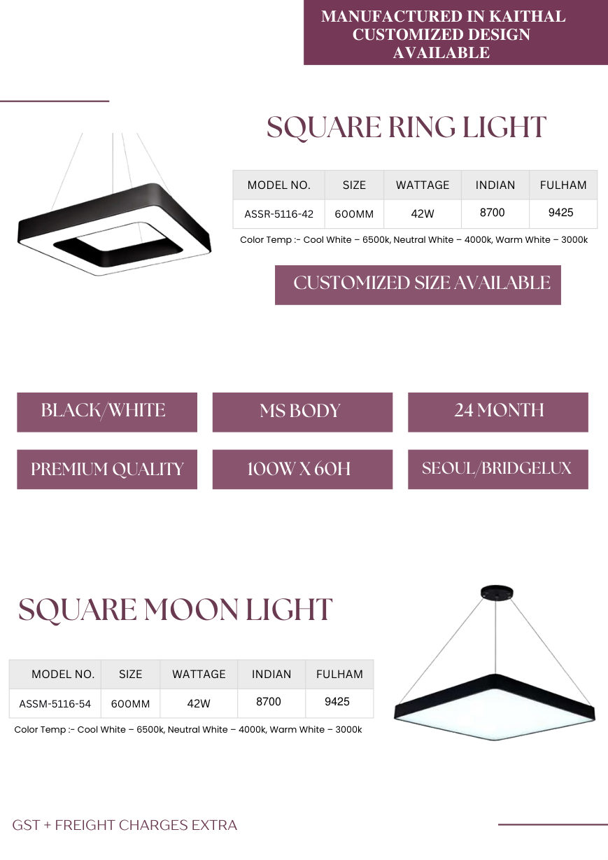 Designer lights catalogue page 9