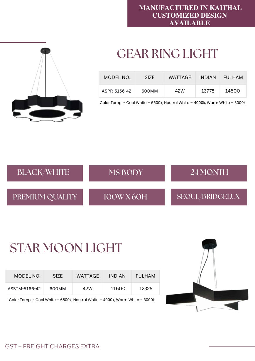 Designer lights catalogue page 12