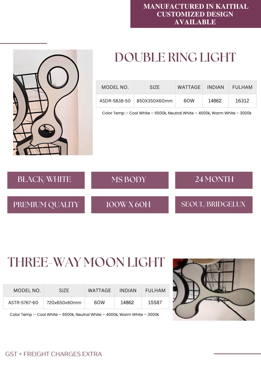 Designer lights catalogue page 13