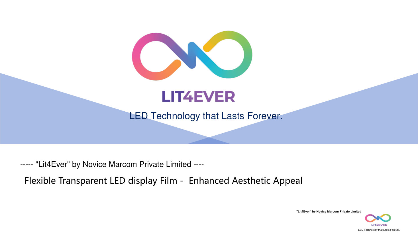 Transparent LED brochure page 1